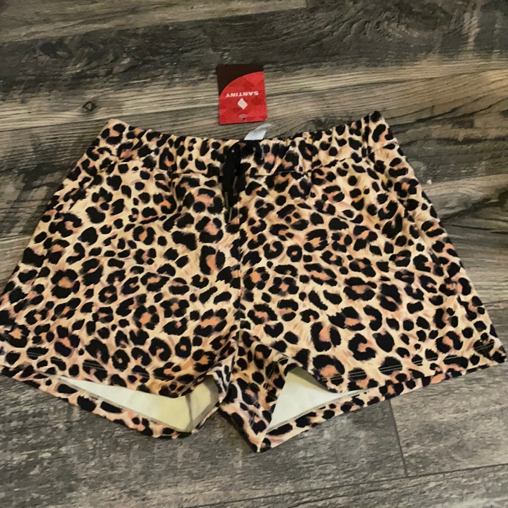 Cheetah print shorts